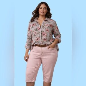 Gloria Vanderbilt Light Pink Ankle Jeans